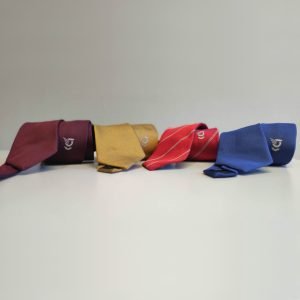 GrifoStyle, cravatte 100% seta, con logo Grifo in filo tinto.