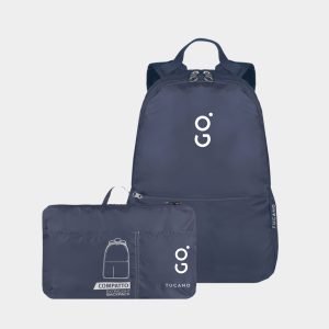 GrifoStyle, linea GO. Zaino compatto Tucano in Blu.