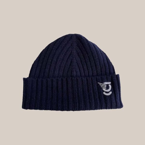 Berretto in cachemire blu